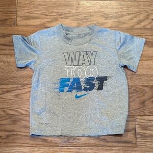Nike Gray and Blue Short Sleeve Tees